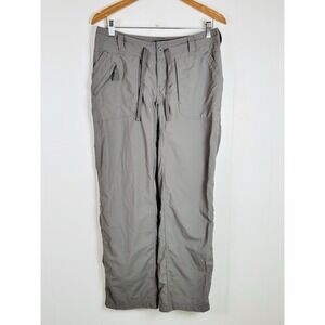 The North Face Pants Womens Sz 6 Short Court Gray Pockets Hiking Outdoor Nylon